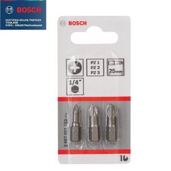 ดอกไขควง25มม. PZ1 / PZ2 / PZ3 BOSCH 2607001753