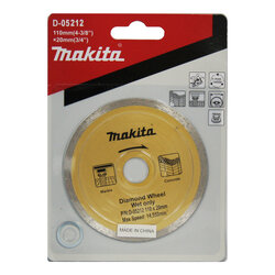MAKITA D-05212 ใบเพชร 110×1.6x5x20mm (เรียบ สีทอง)