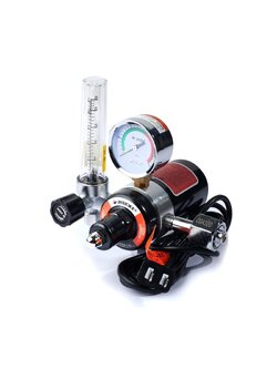 JASIC เกจ์วัดแรงดัน CO2 อลูมิเนียม รุ่น J072-10086569 ใช้กับเครื่องเครื่อง MIG รุ่น MIG200, MIG250, MIG350