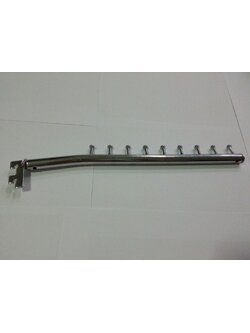 ขอแขวนเสื้อ เกาะกับเสารับชั้น แบบ 2 เขี้ยว 9 ปุ่ม ขายส่งยกกระสอบ