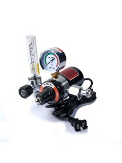 JASIC เกจ์วัดแรงดันซีโอทู CO2 อลูมิเนียม ใช้กับเครื่องเครื่อง MIG รุ่น MIG160D+, MIG200D รุ่น J072-10086570