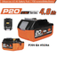 แบตเตอรี่20V 4.0Ah P20V-B4 PUMPKIN