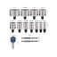 โฮลซอ PRO Multi Material PC Plus 14 ชิ้น BOSCH 2608594425