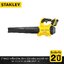 STANLEY รุ่น SBBL730M1-B1 เครื่องเป่าลมไร้สาย V20 พร้อมแบตเตอรี่ 4AH และ แท่นชาร์จ