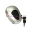 โคมไฟหน้า 48v led7ดวง แสดงระดับแบตเตอรี่ สีเทา พร้อมแตรและกุญแจ รถจักรยานไฟฟ้า