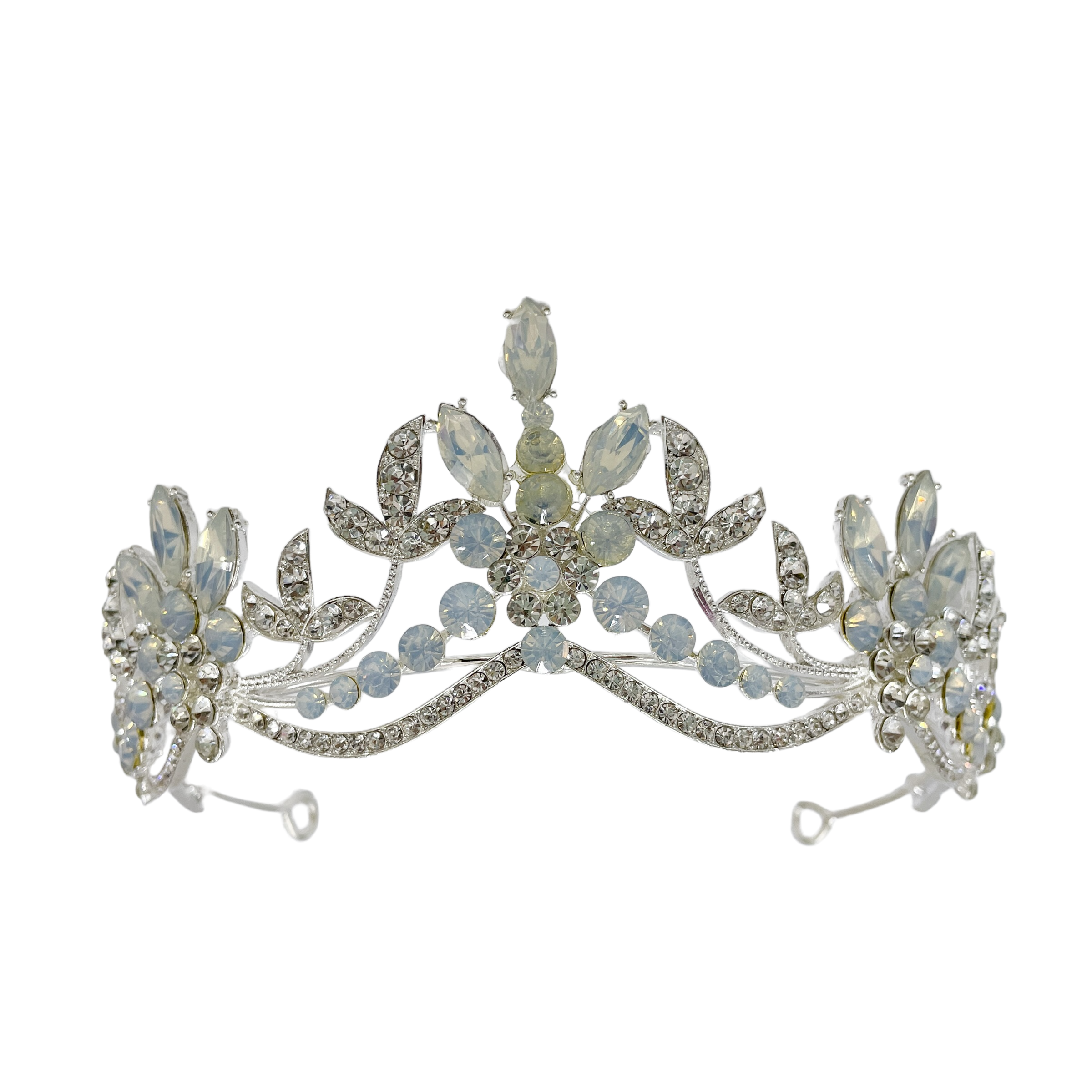 (พร้อมส่ง) เทียร่า 007 สีเงิน มงกุฎนางงาม มงกุฎเจ้าหญิง งานสวย ปราณีต QCเพชรทุกเม็ด สินค้าพร้อมส่งจากไทย