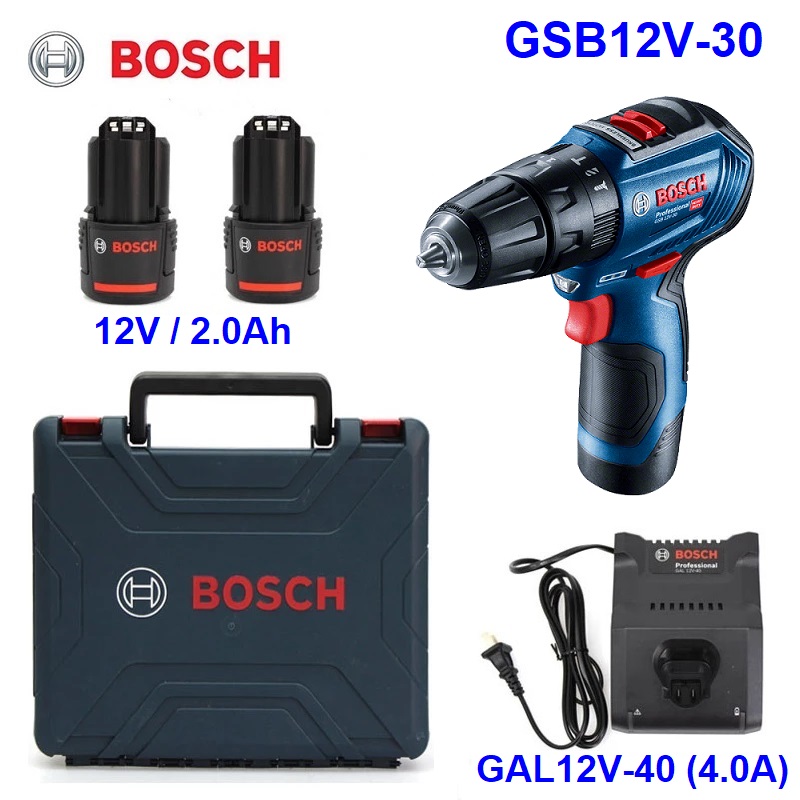 สว่านกระแทกไร้สาย GSB12V-30 BOSCH