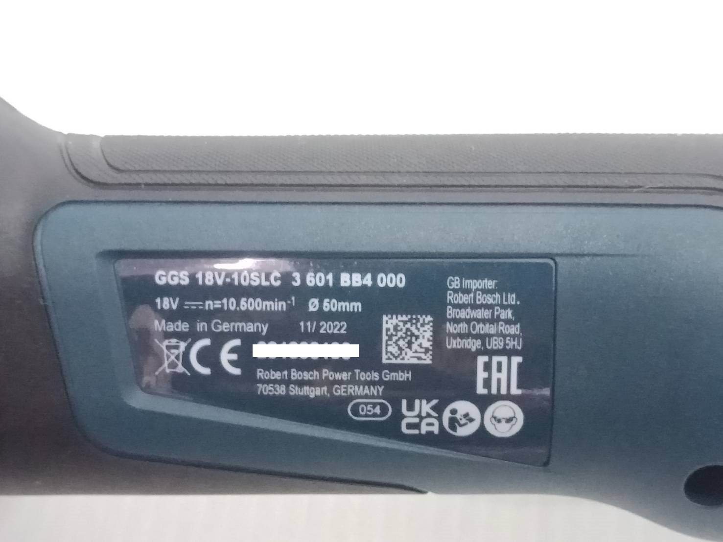 หินเจียรคอตรง GGS18V-10SLC BOSCH SOLO