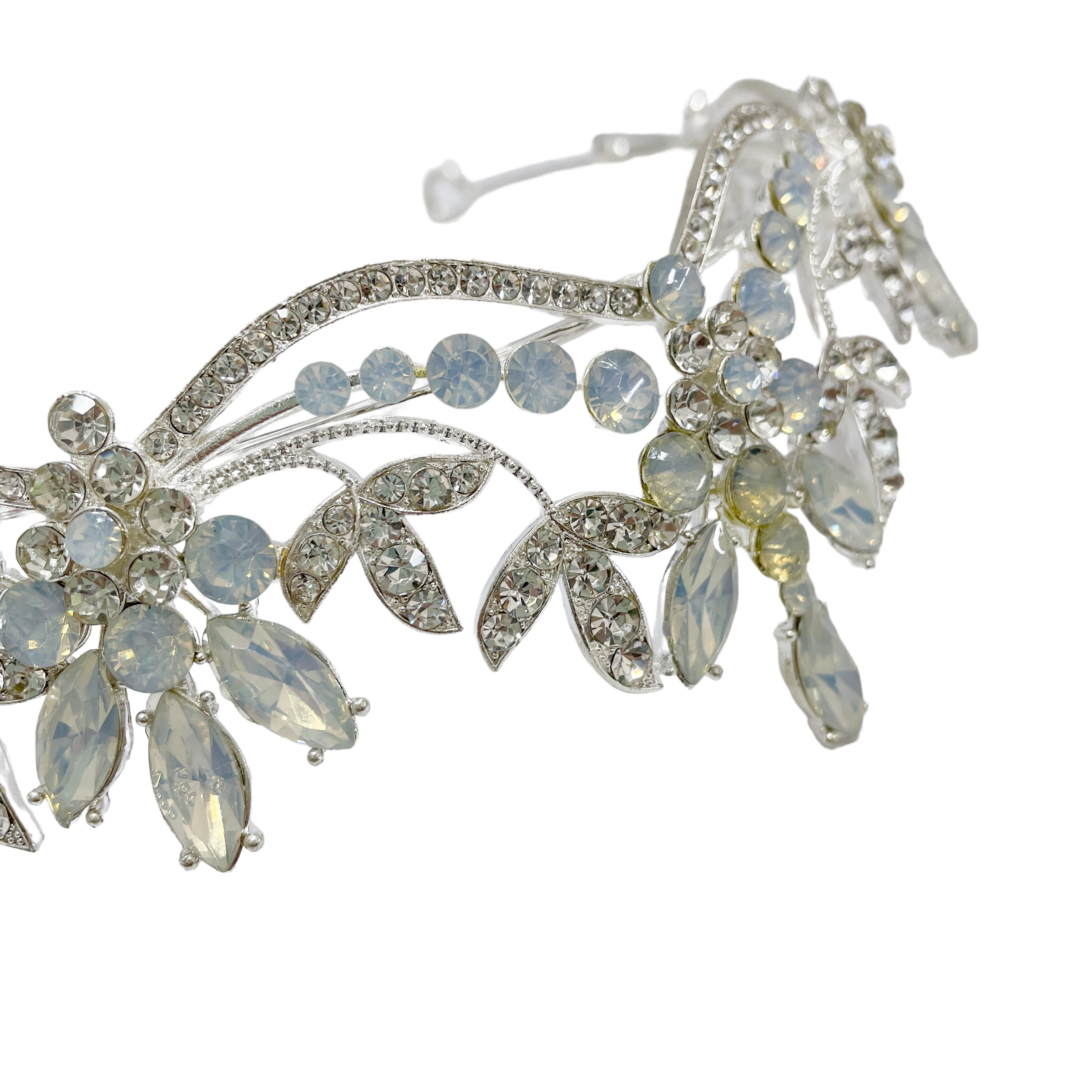 (พร้อมส่ง) เทียร่า 007 สีเงิน มงกุฎนางงาม มงกุฎเจ้าหญิง งานสวย ปราณีต QCเพชรทุกเม็ด สินค้าพร้อมส่งจากไทย