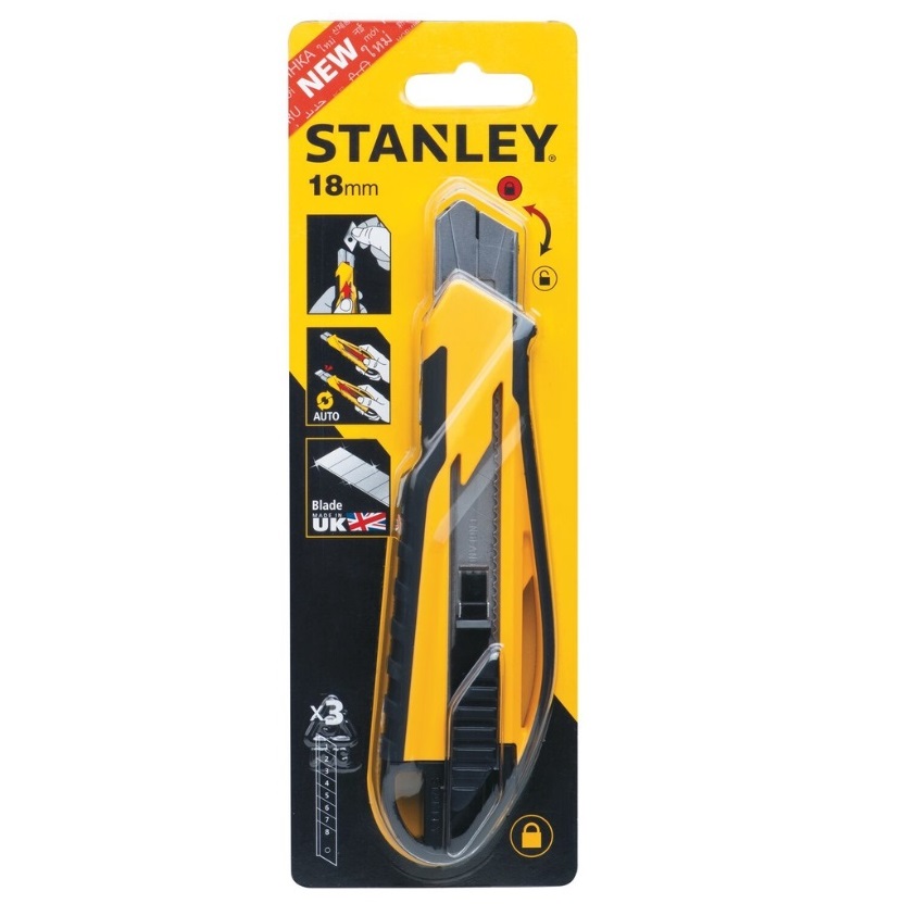 STANLEY มีดคัตเตอร์ 18MM TPR AUTO LOAD SNAP OFF รุ่น STHT10270-8