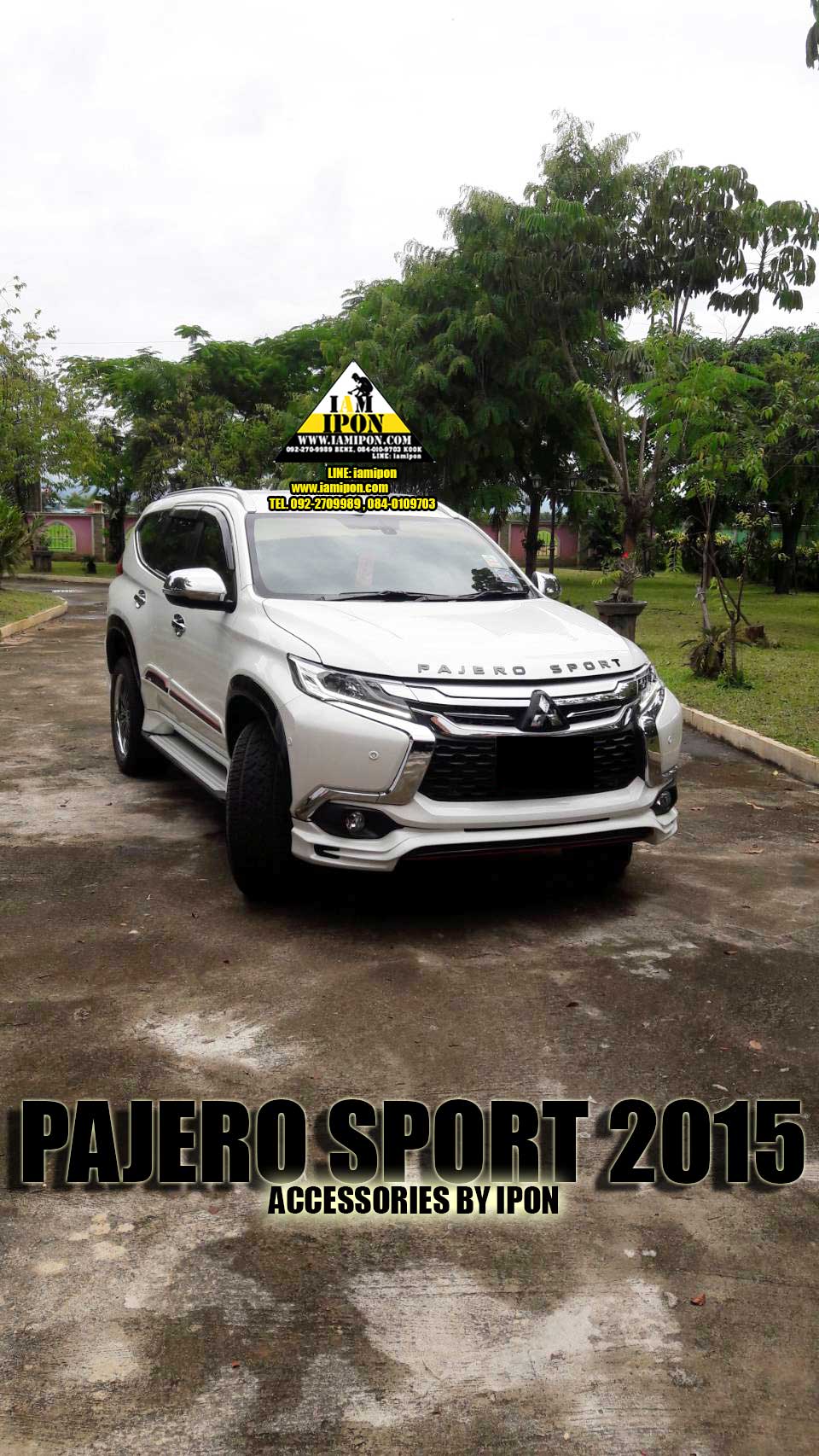 3D CHARACTER PAJERO SPORT ตัวหนังสือติดฝากระโปรงหน้าปาเจโร่สปอร์ด