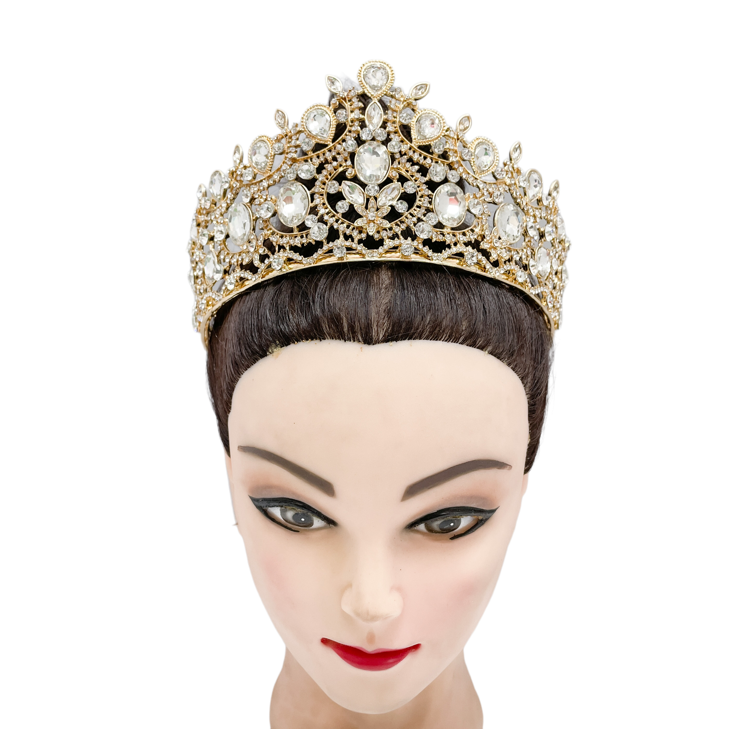 (พร้อมส่งจากไทย) มงกุฏ 105 สีทอง มงกุฎนางงาม มงกุฎเพชร มงกุฎประกวด สินค้าพร้อมส่ง ไม่ต้องรอนาน งานพรีเมี่ยม