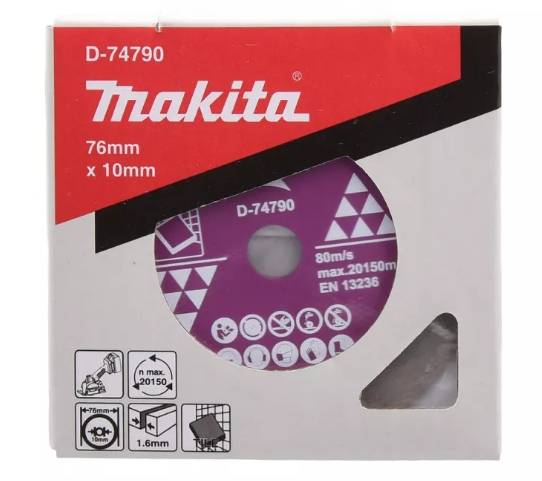 ใบเพชร3" MAKITA D-74790 ตัดกระเบื้อง ใช้กับ DMC300Z