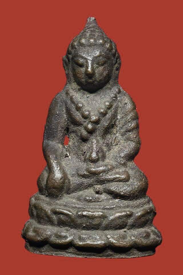 พระกริ่ง เจ้าคุณผล (พระสุนทรศีลสมาจาร) วัดหนัง รุ่น 1 พิมพ์ใหญ่ ปี 2498 ก้นตะไบ อุดชันโรง พร้อมบัตรสมาคม