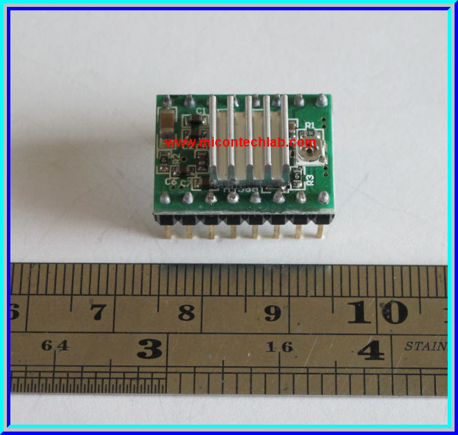 1x แผงวงจรขับสเตปมอเตอร์ A4988 Stepper Motor Driver + Heatsink