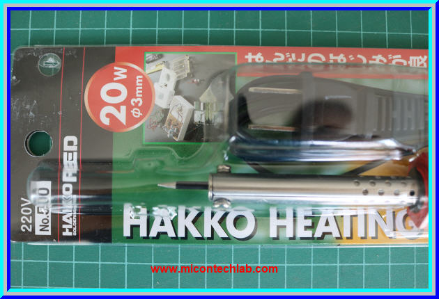 1x หัวแร้งแช่ ขนาด 20 วัตต์ 220V ยี่ห้อ HAKKO