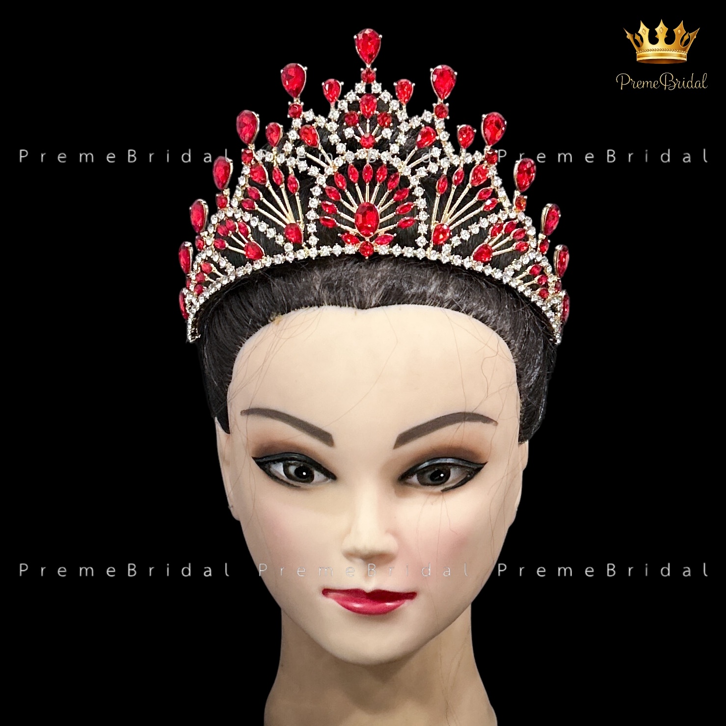 (พร้อมส่ง) เทียร่า 448 มงกุฎครึ่งหัว ไซส์นางงาม ปราณีต QCเพชรทุกเม็ด สินค้าพร้อมส่งจากไทย