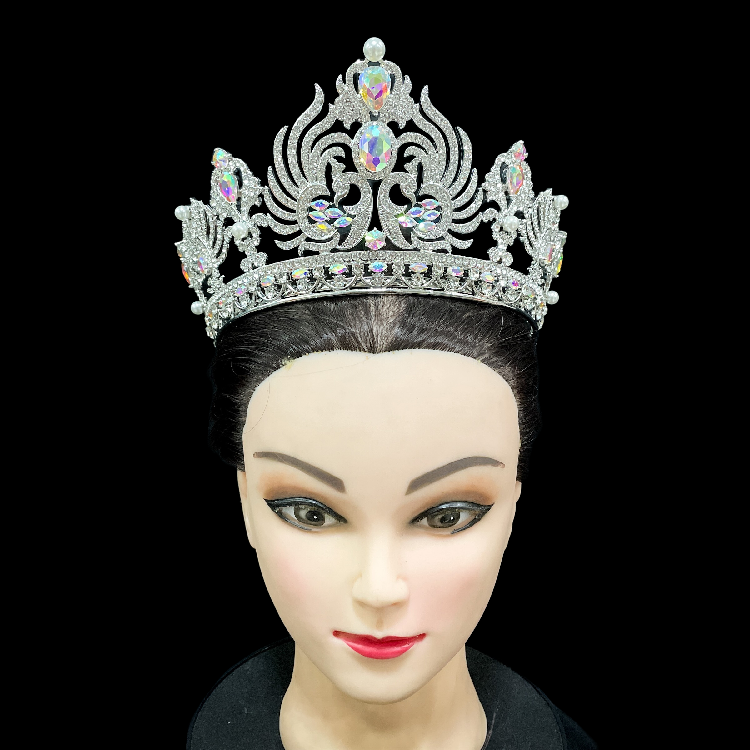 (พร้อมส่งจากไทย) มงกุฏ 093 สีรุ้ง มงกุฎนางงาม มงกุฎเพชร มงกุฎประกวด สินค้าพร้อมส่ง ไม่ต้องรอนาน งานพรีเมี่ยม