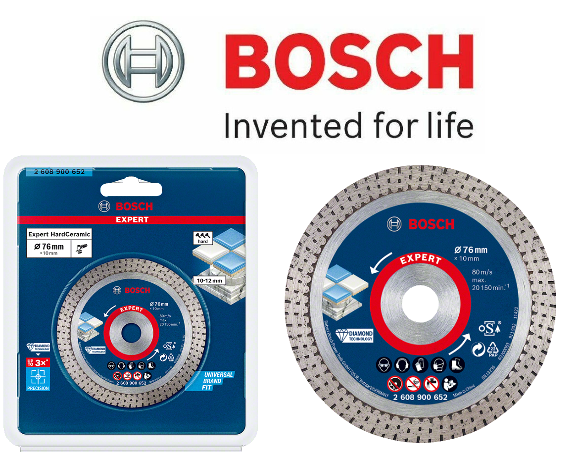 ใบเพชรตัดกระเบื้อง 3" BOSCH Expert HardCeramic