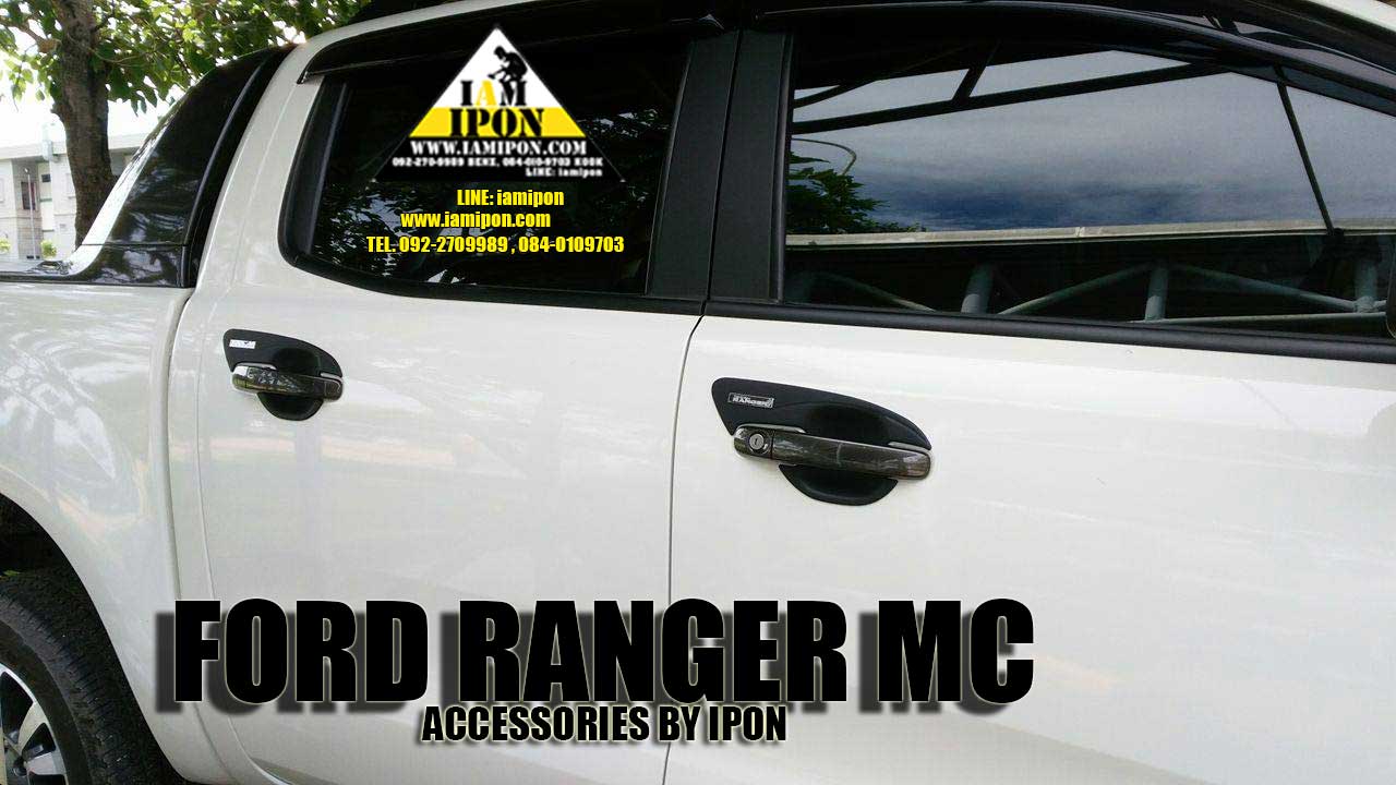 PLATE DOOR HANDLE FORD RANGER T6-MC FLATBLACK เบ้ารองมือเปิดดำด้านฟอร์ดเรนเจอร์ T6-MC