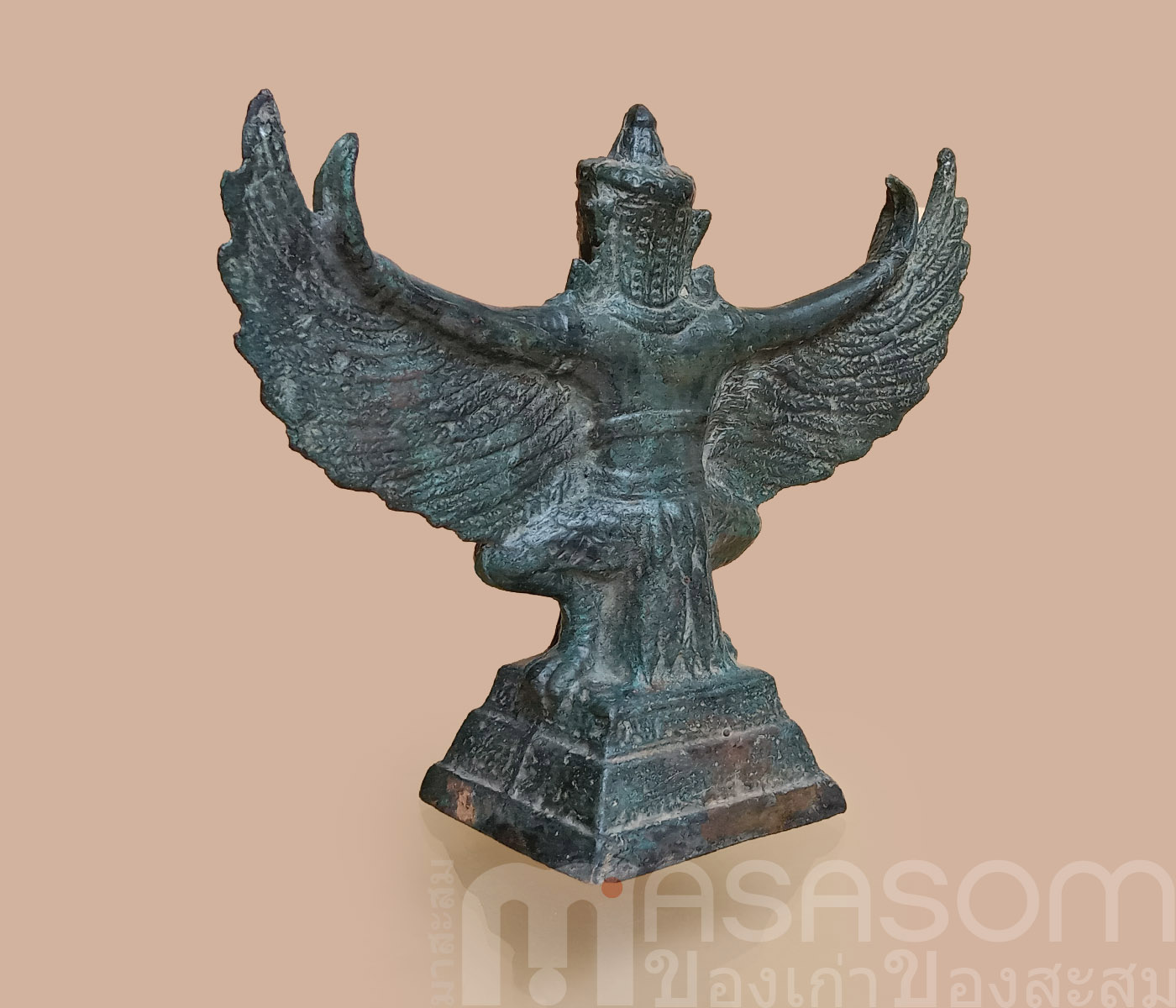 ครุฑทองเหลืองหน้าตัก3นิ้ว