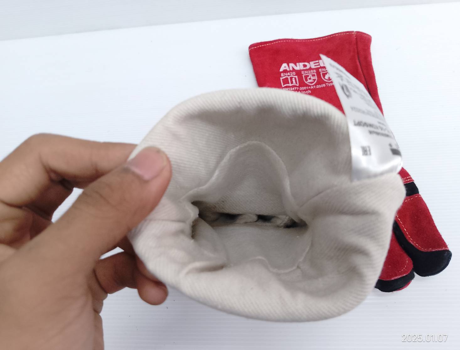 ถุงมือเชื่อม13" สีแดง ANDELI รุ่น 141-1001