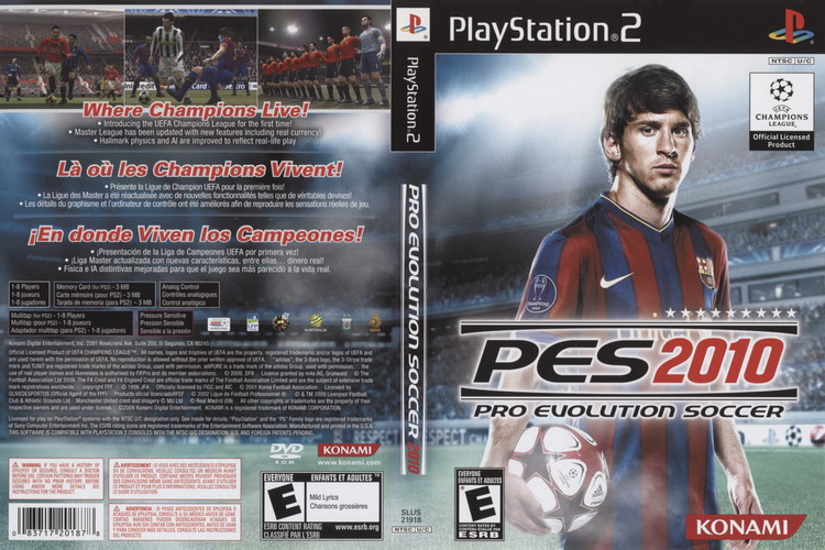 PRO EVOLUTION SOCCER 2010 [US : DVD5 1 Disc]