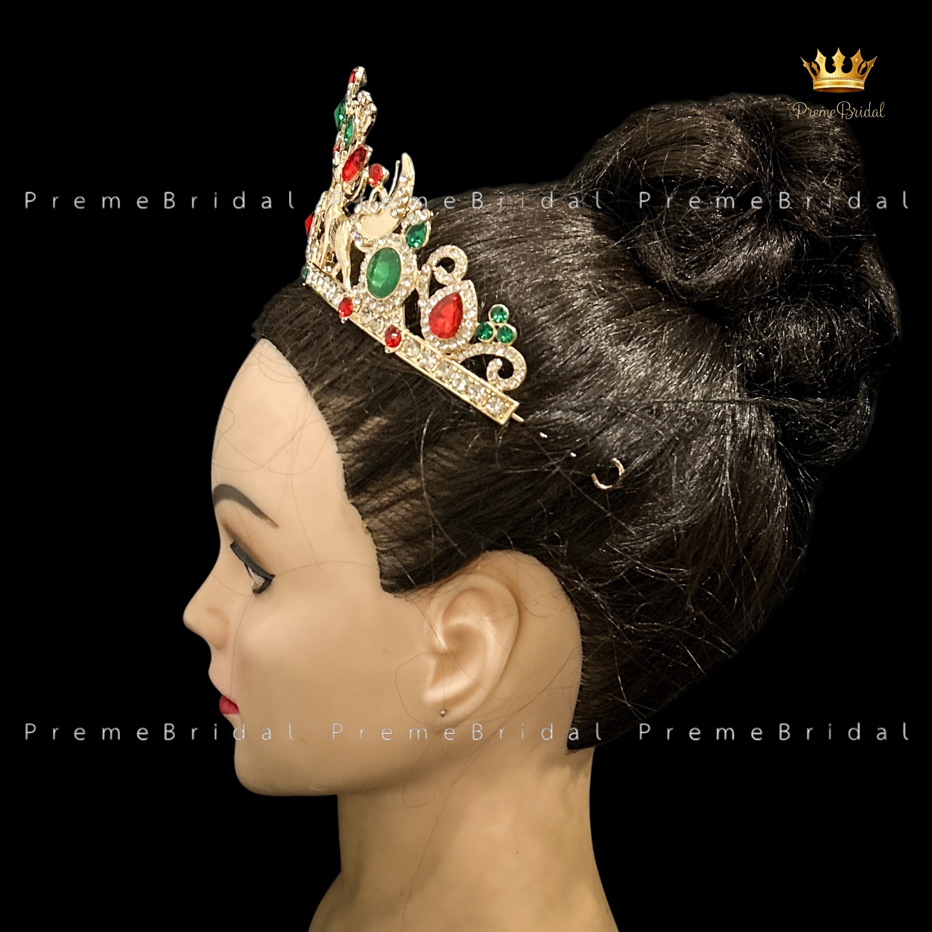 (พร้อมส่ง) มงกุฎคริสต์มาส 003 งานสวย ปราณีต QCเพชรทุกเม็ด สินค้าพร้อมส่งจากไทย