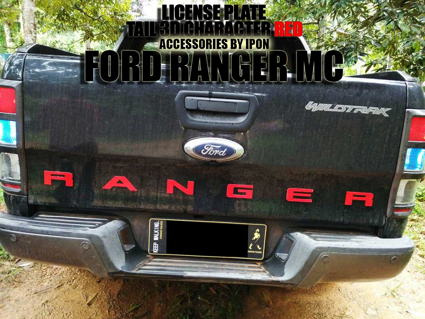 LICENSE PLATE กรอบป้ายทะเบียนยาว