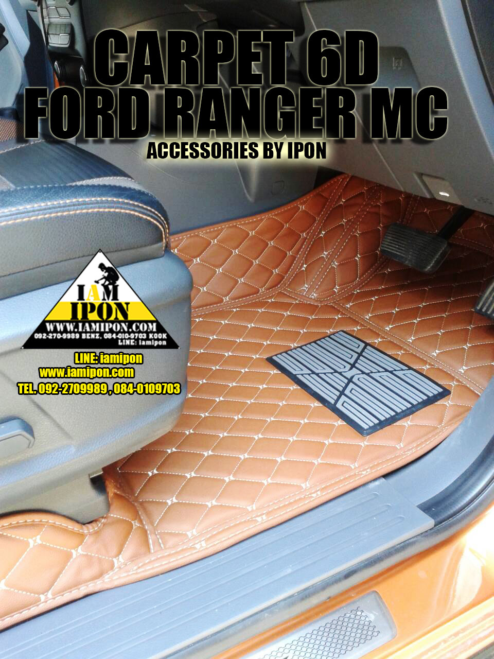 CARPET 6D FORD RANGER T6-MC พรมปูพื้น 6D ฟอร์ดเรนเจอร์ T6-MC