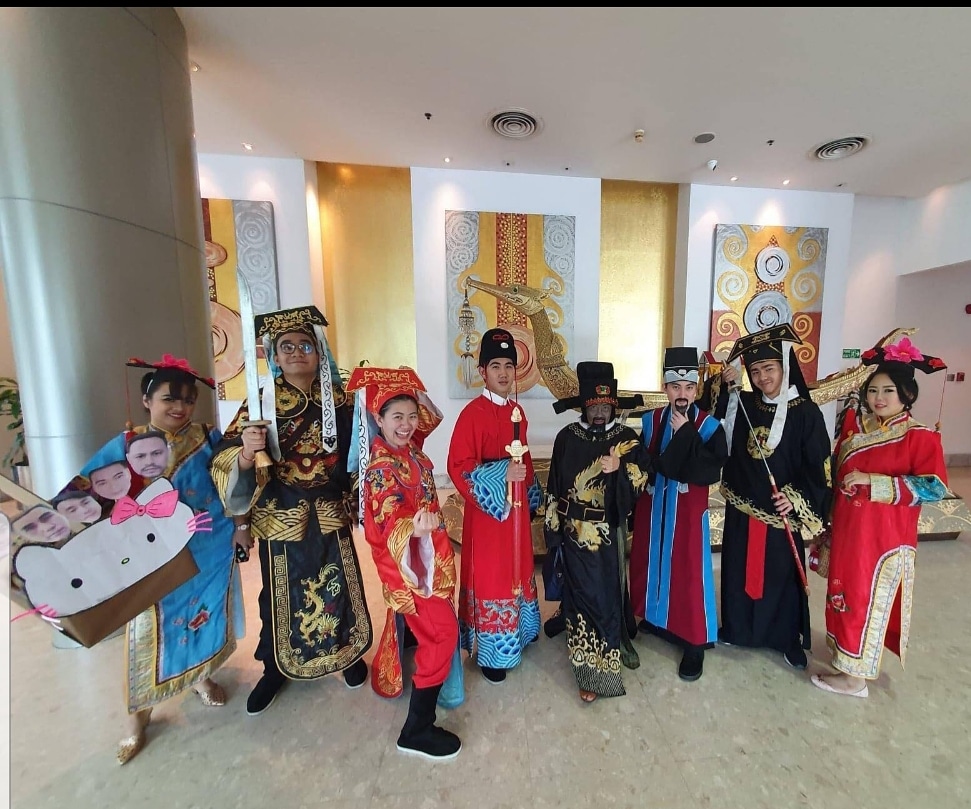 ชุดขุนนางจีนสีแดง / ชุดจีน /ชุดจิ๋นซีฮ่องเต้