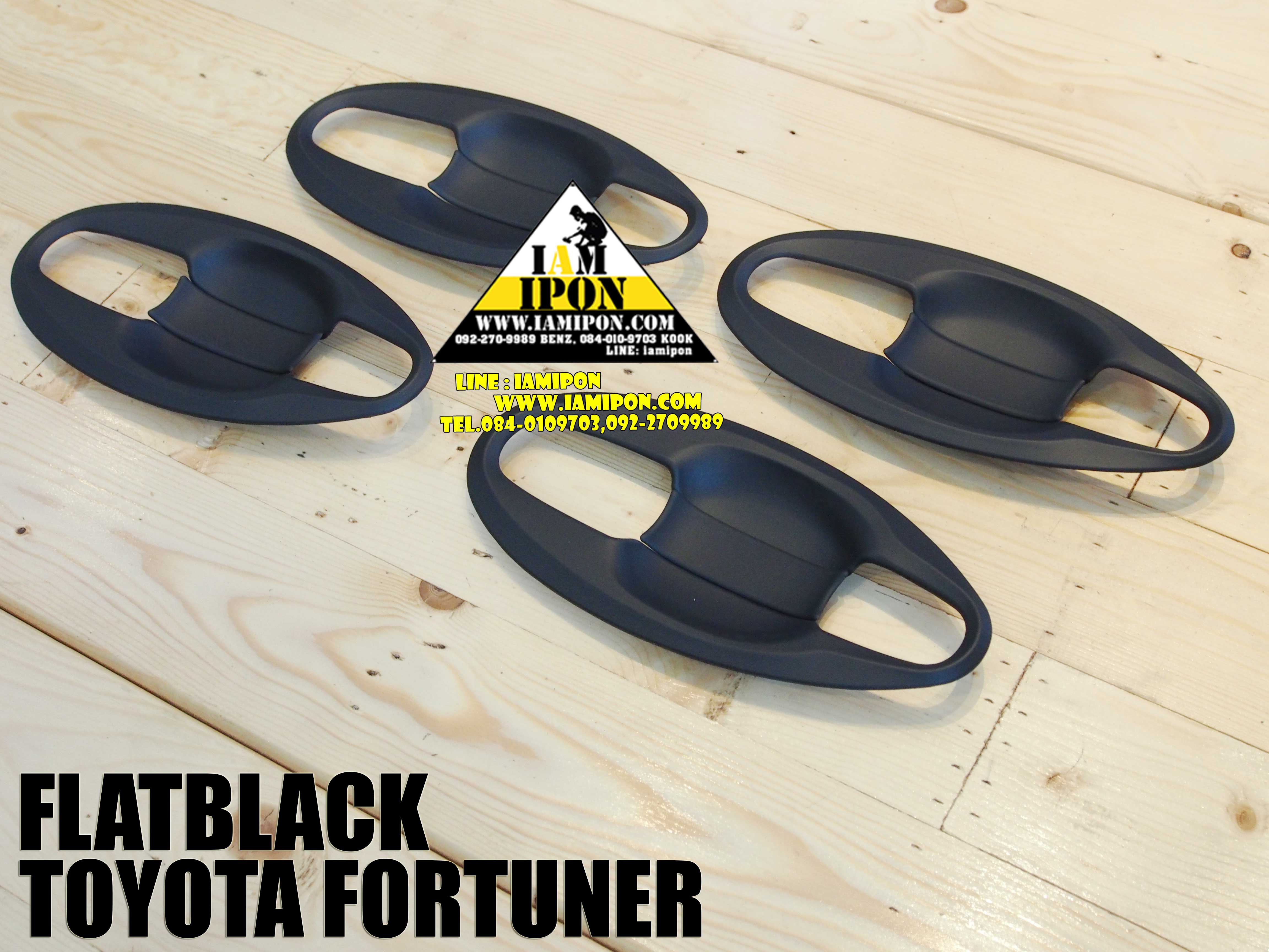 PLATE DOOR HANDLE TOYOTA FORTUNER 2005-2013 FLATBLACK เบ้ารองมือเปิดฟอร์จูนเนอร์ 2005-2013
