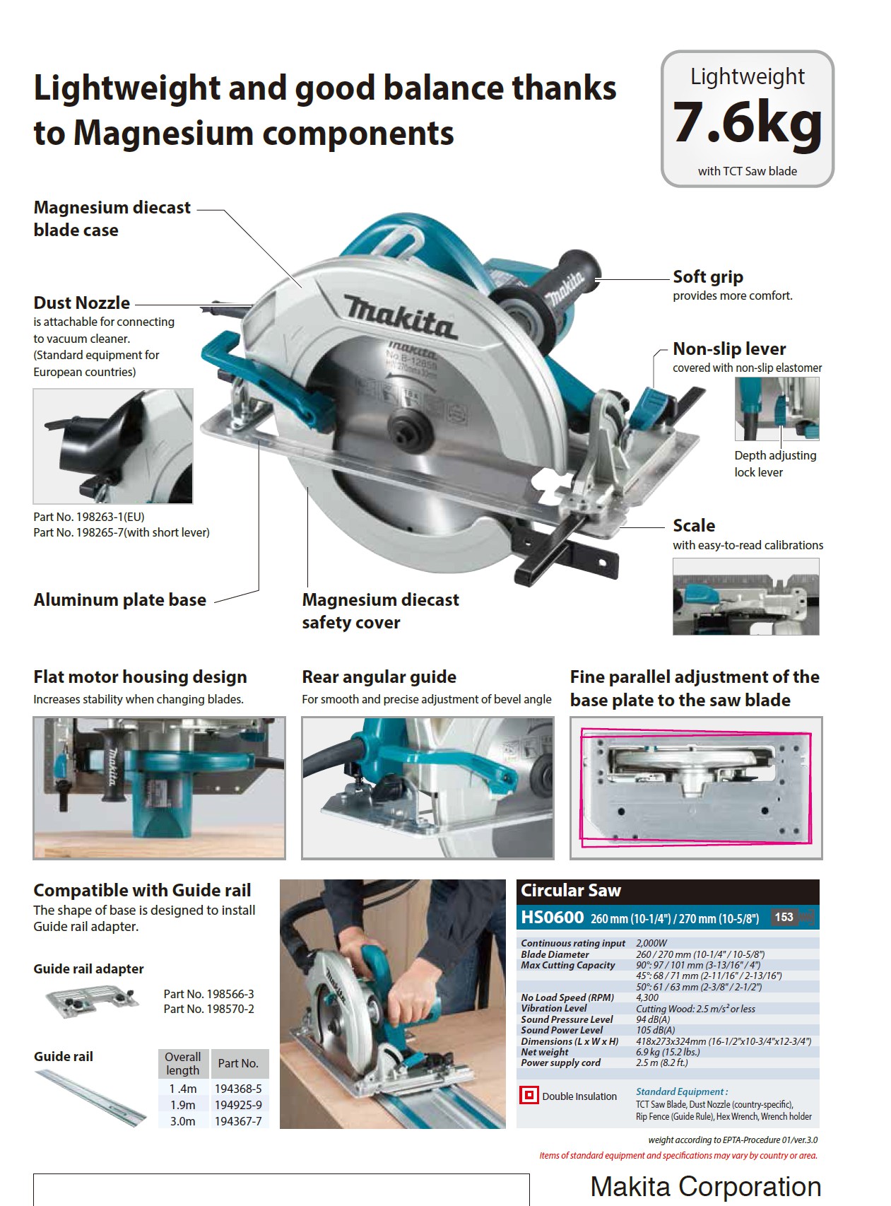 ท่อดูดฝุ่น สำหรับ HS0600 MAKITA