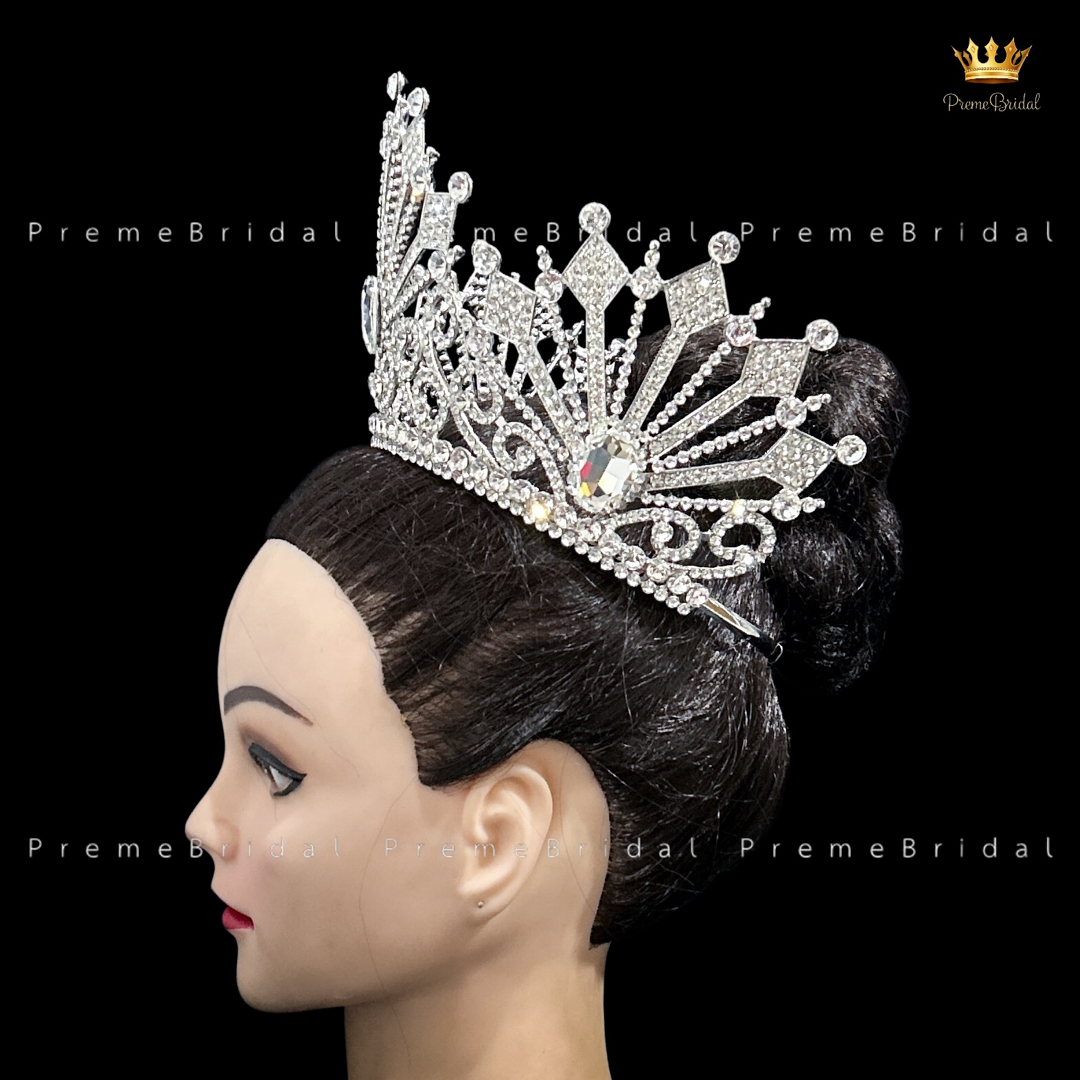 (พร้อมส่งจากไทย) มงกุฏ 139 ขนาดใหญ่ไซส์นางงาม งานสวย งานโลหะฐานกลมปรับขนาดได้ ส่งด่วน ส่งจาก จ.อุบลราชธานี