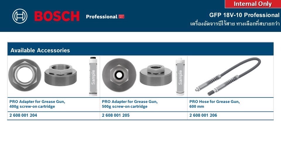 เครื่องอัดจาระบี18V GFP18V-10 BOSCH