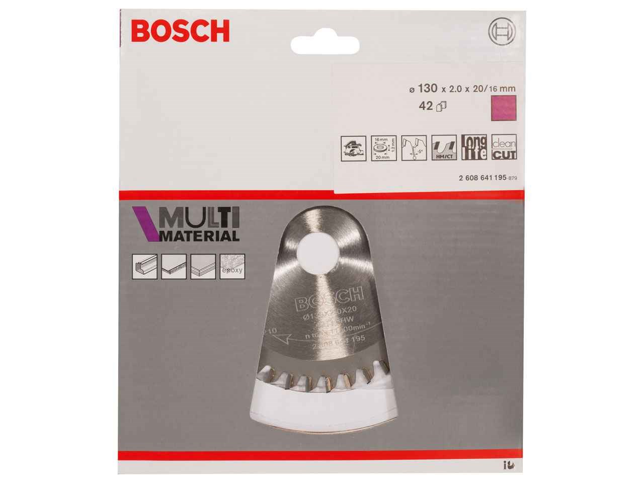 ใบเลื่อยมัลติ 5"x42T BOSCH #2608641195