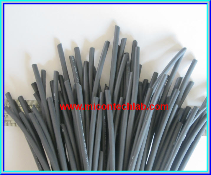 1x ท่อหด ยี่ห้อ 3M ขนาด 2.0 มม. ยาว 1 เมตร สีดำ