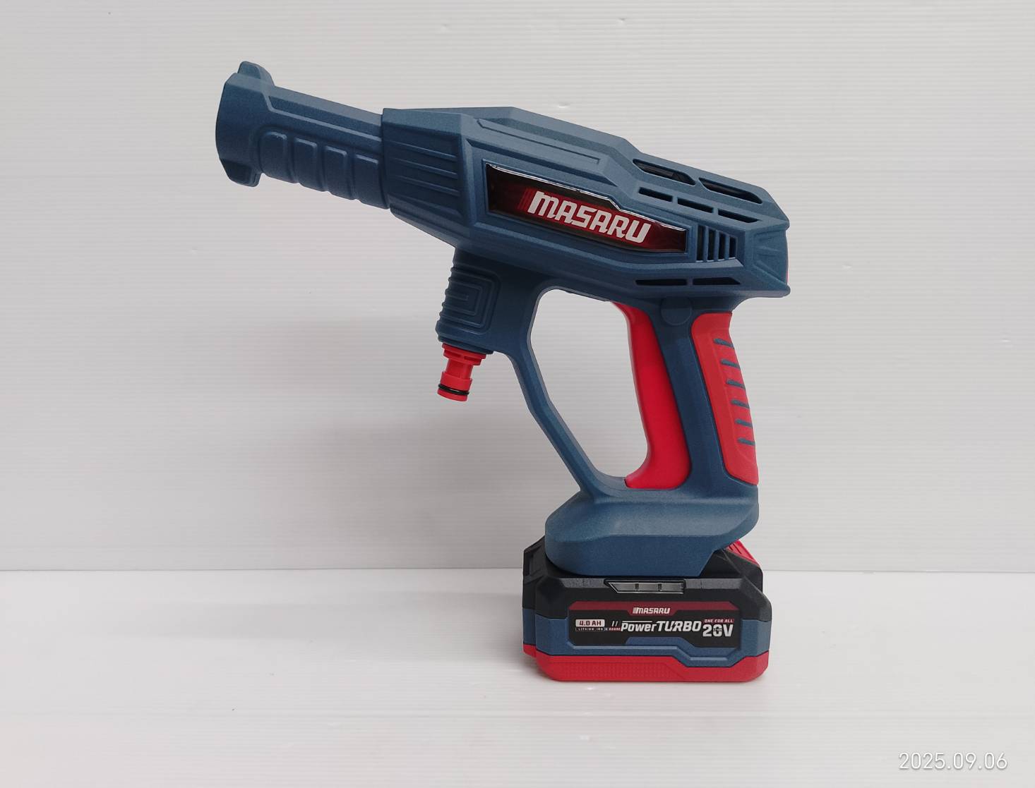 MASARU เครื่องฉีดน้ำไร้สาย 20V รุ่น SCWS-705-B1 มอเตอร์ Brushless แรงดันสูง เคลื่อนที่สะดวก ใช้งานง่าย