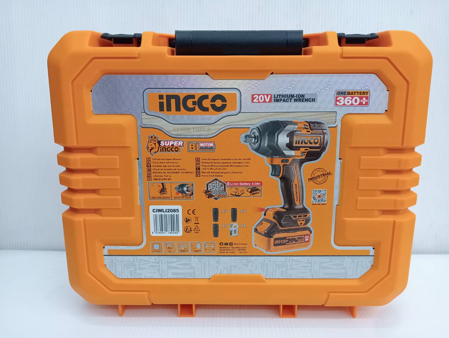 บล็อกกระแทก1/2 CIWLI2085 INGCO ครบชุด