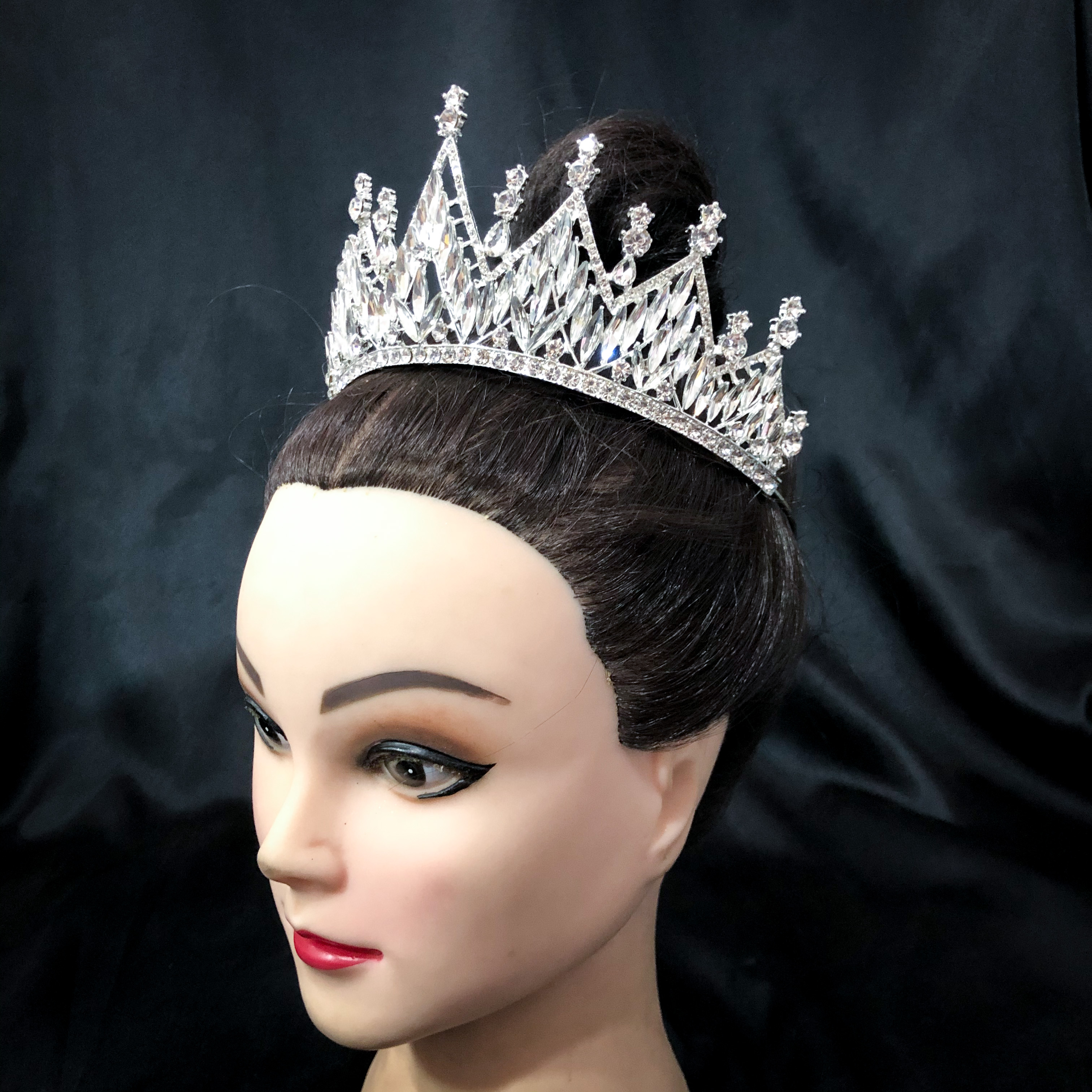 (พร้อมส่ง) เทียร่า 276 สีเงิน มงกุฎเจ้าหญิง ประกวด นางงาม พร้อมส่งในไทย