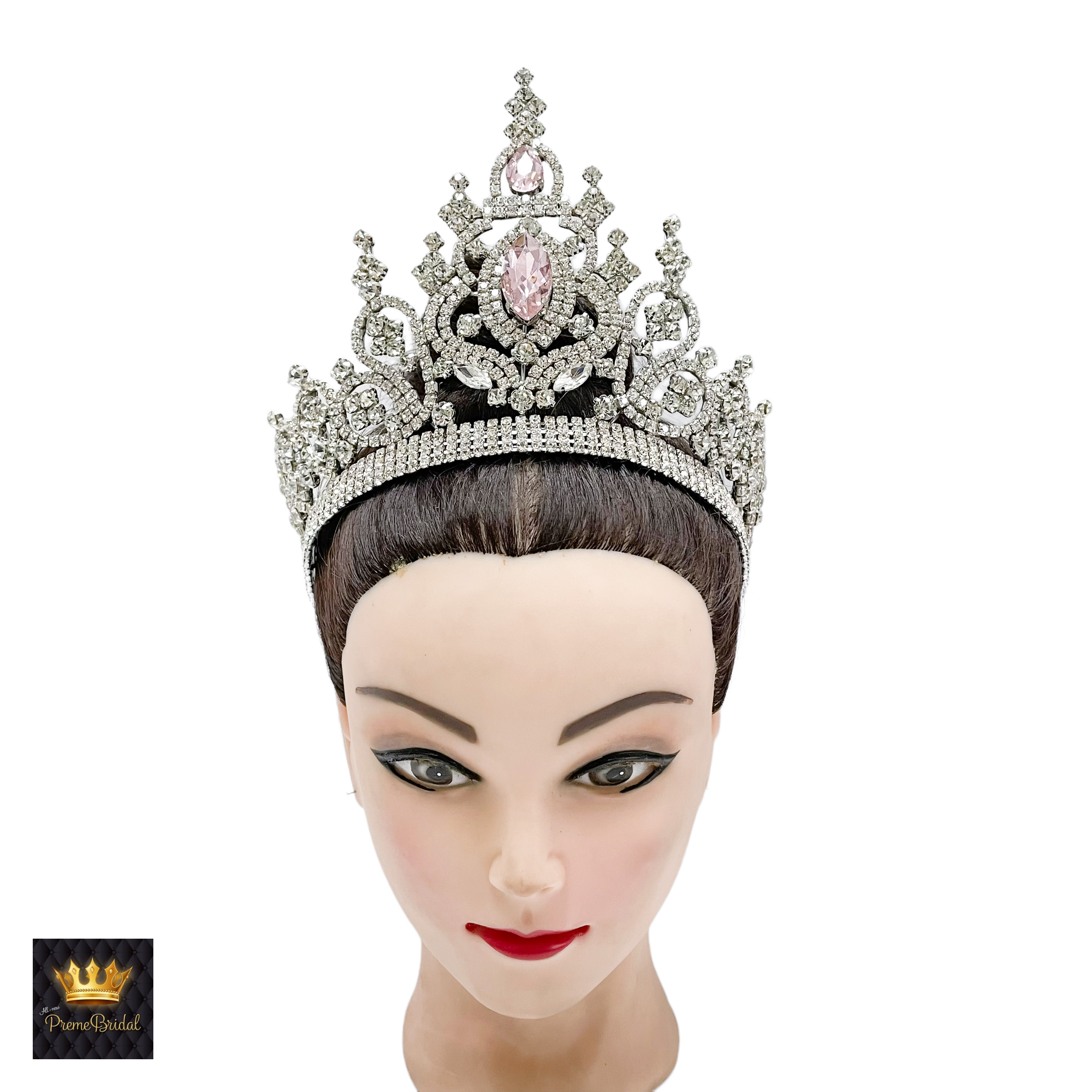 (พร้อมส่งจากไทย) มงกุฏ 107 สีชมพู มงกุฎนางงาม มงกุฎเพชร มงกุฎประกวด สินค้าพร้อมส่ง ไม่ต้องรอนาน งานพรีเมี่ยม