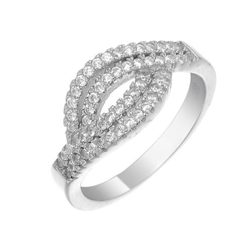 แหวนเงินแท้925เพรชประดับเพรชแท้สวิส เกรดดี น้ำใส