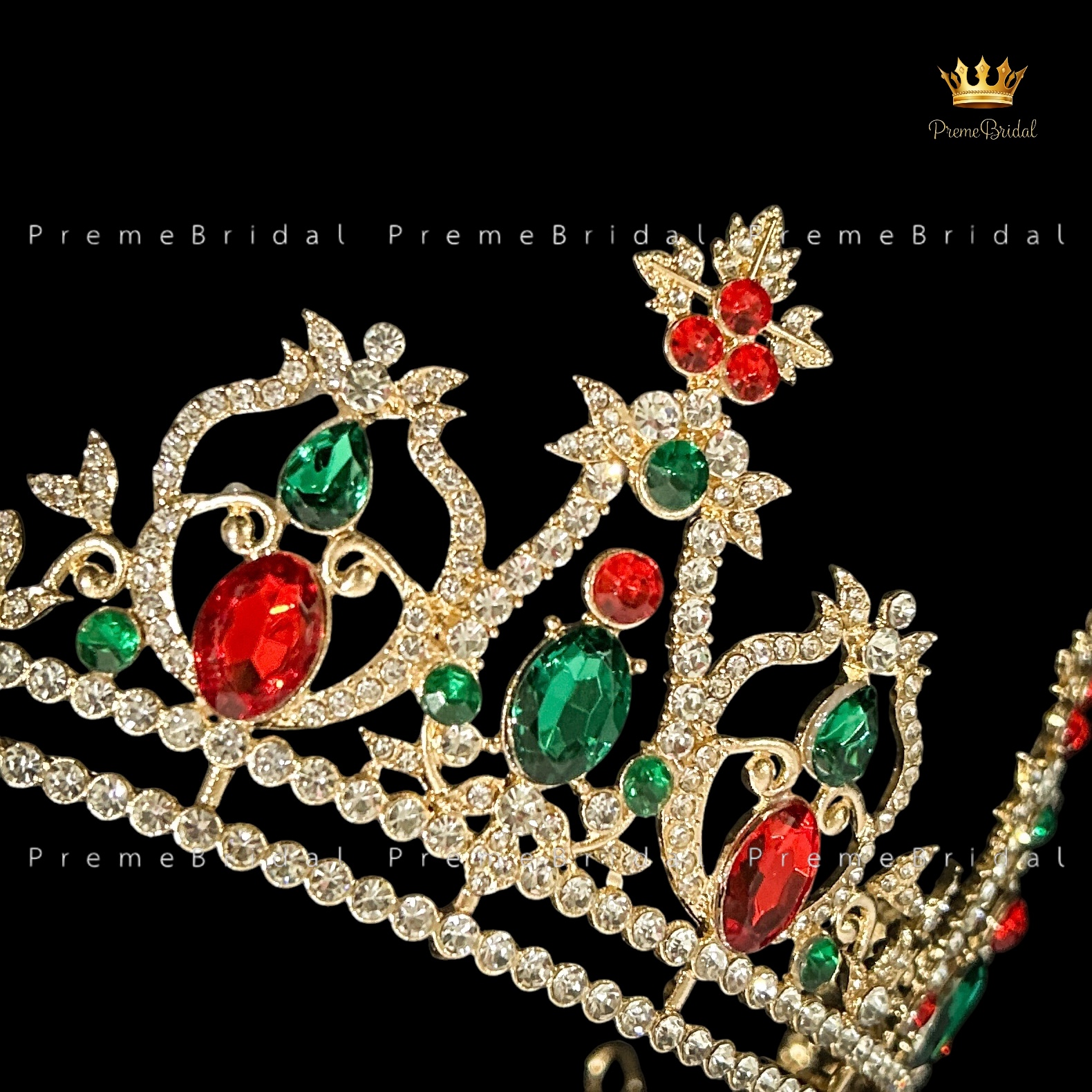 (พร้อมส่ง) มงกุฎคริสต์มาส 009 งานสวย ปราณีต QCเพชรทุกเม็ด สินค้าพร้อมส่งจากไทย