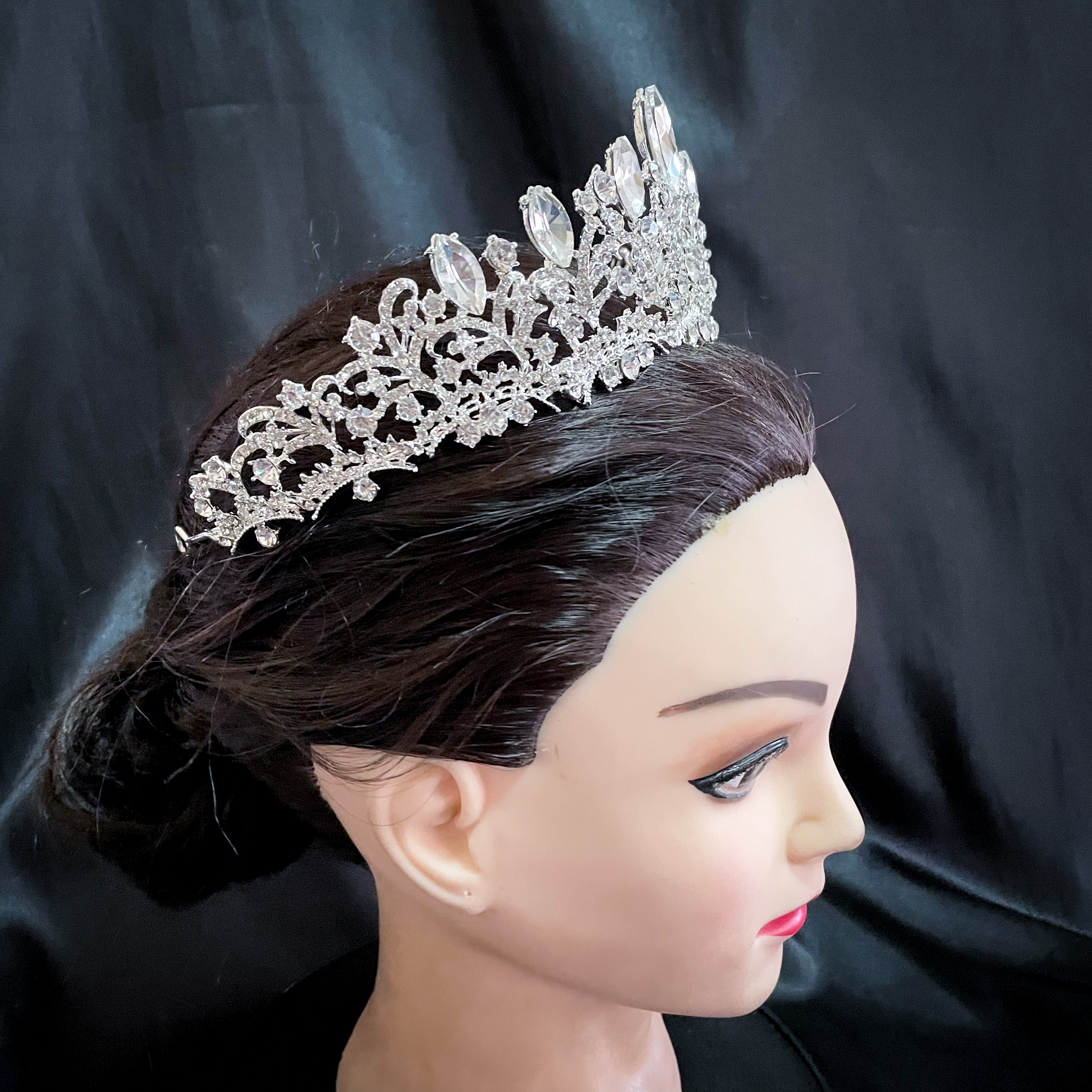 (พร้อมส่ง) เทียร่า 324 มงกุฎเจ้าหญิง งานสวย ปราณีต QCเพชรทุกเม็ด สินค้าพร้อมส่งจากไทย