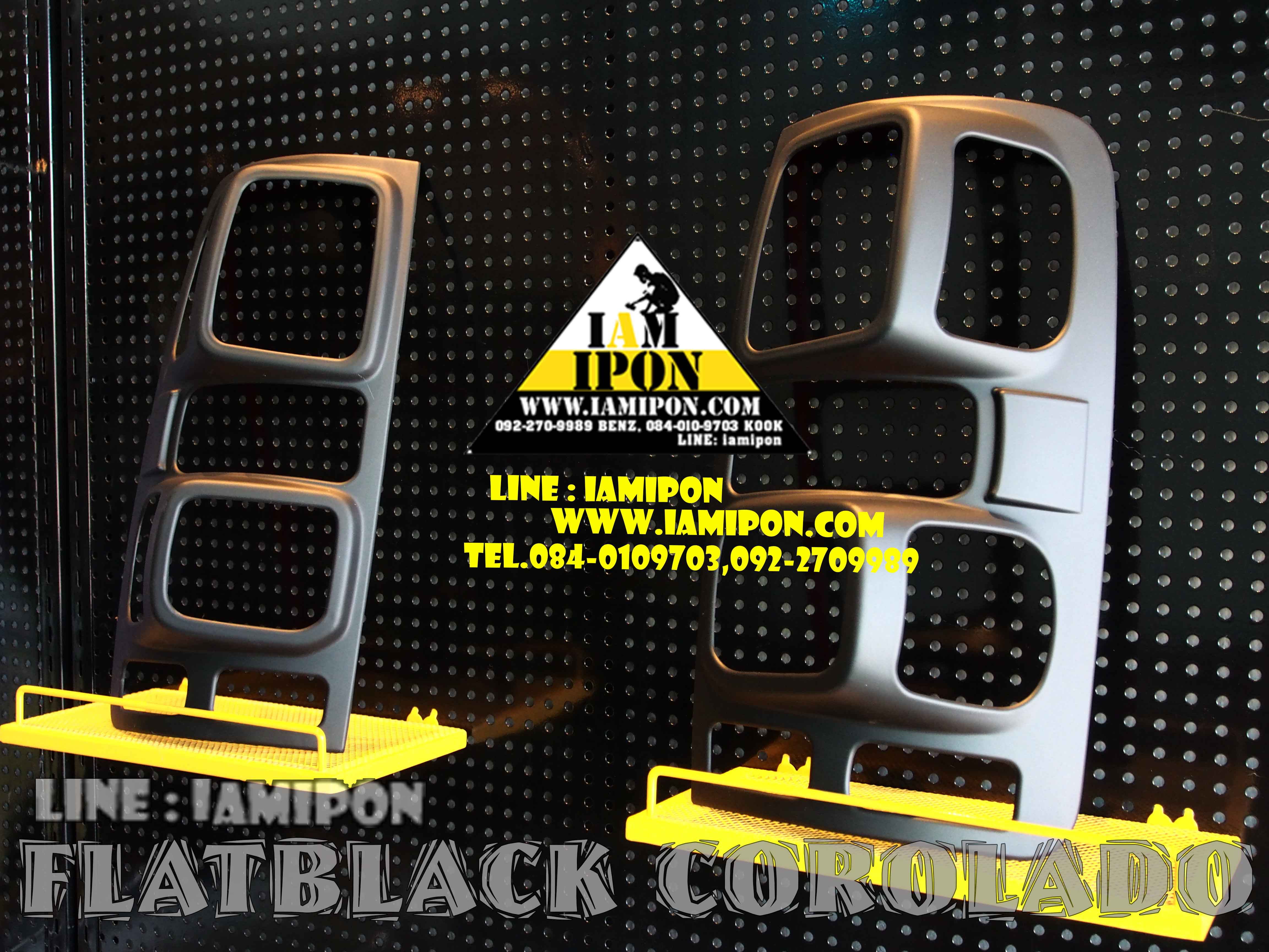 TRAIL LAMP COVER CHEVROLET ALL NEW COLORADO 2012-2017 FLATBLACK ครอบไฟท้ายดำด้านเชฟโรเลตออนิวโคโลราโด 2012 -2017
