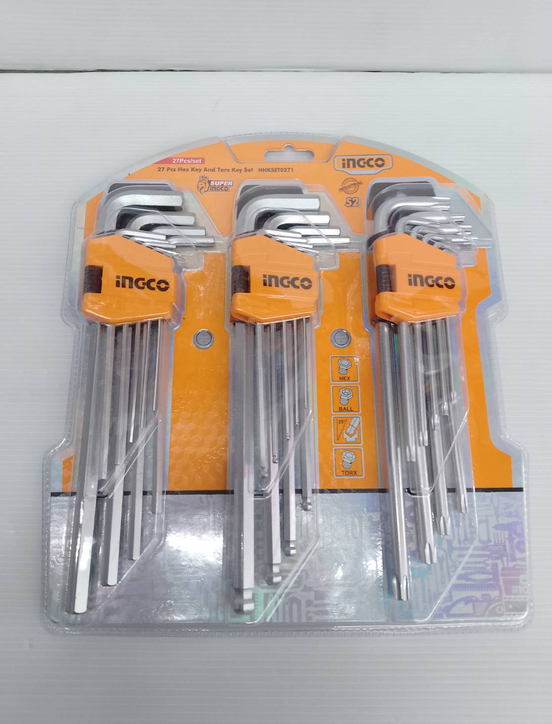 INGCO Combo Set ประแจหกเลี่ยม 9" HHKSET0271