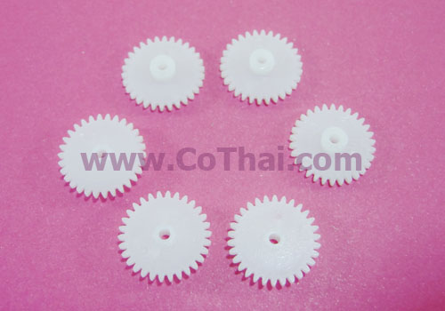 เฟือง พลาสติก สีขาว 32T2A v0.5 4(1.5)x17x1.95