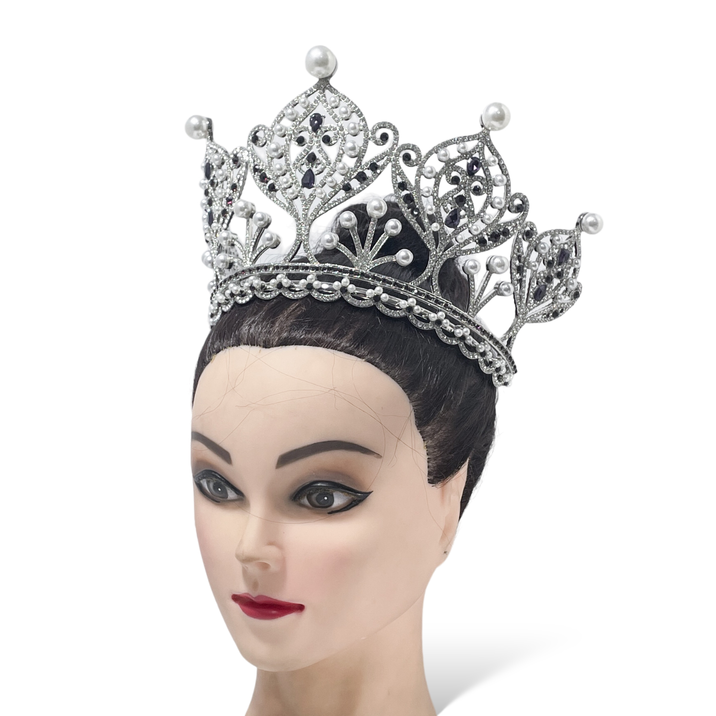 (พร้อมส่ง) มงกุฏ 091 สีม่วง มงกุฎนางงาม มงกุฎเพชร มงกุฎประกวด สินค้าพร้อมส่ง ไม่ต้องรอนาน งานพรีเมี่ยม