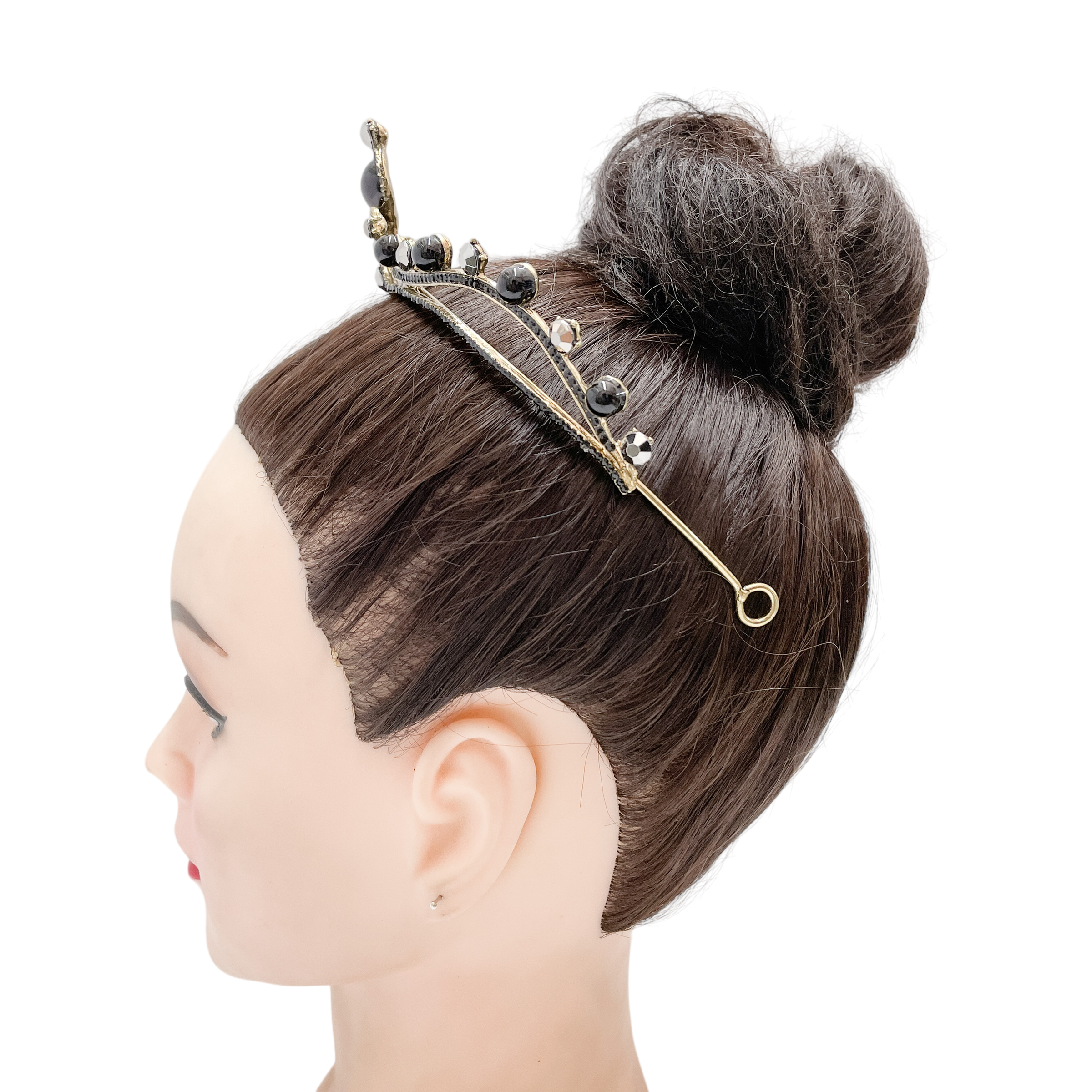 (พร้อมส่ง) มงกุฎสีดำ 313 เทียร่าเจ้าสาว งานสวย ปราณีต QCเพชรทุกเม็ด สินค้าพร้อมส่งจากไทย