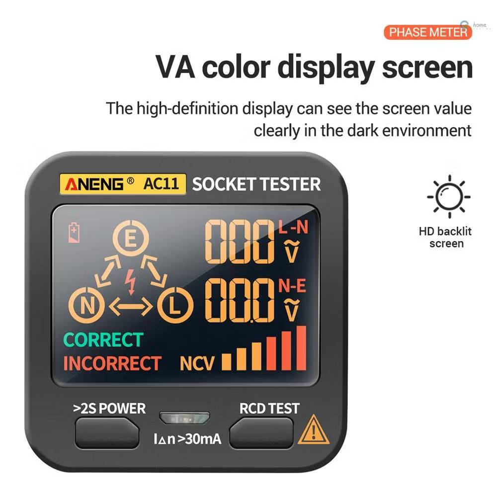 Aneng เครื่องตรวจเช็คเต้ารับไฟฟ้า AC11